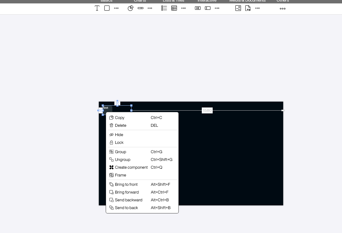 Kontextmenü mit Create component