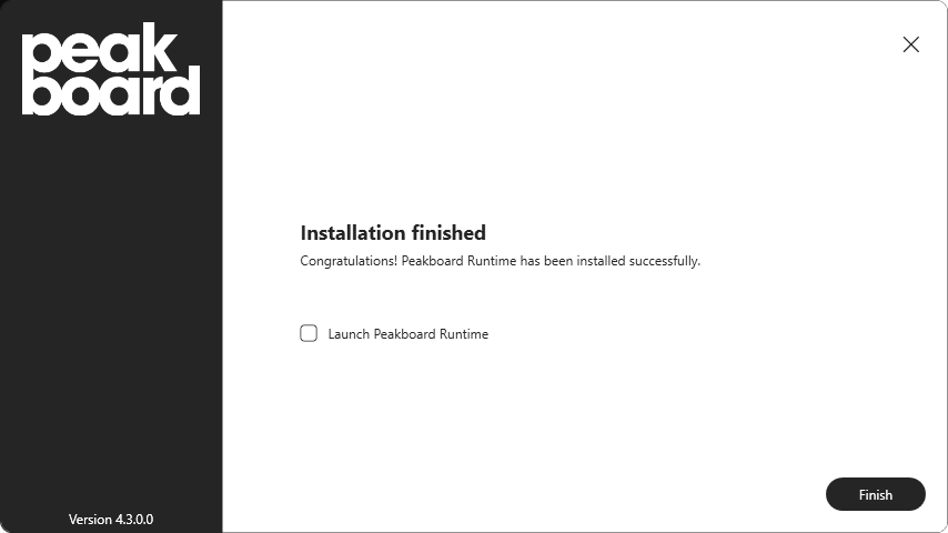 Completed installation