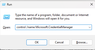 Call MS Credential Manager