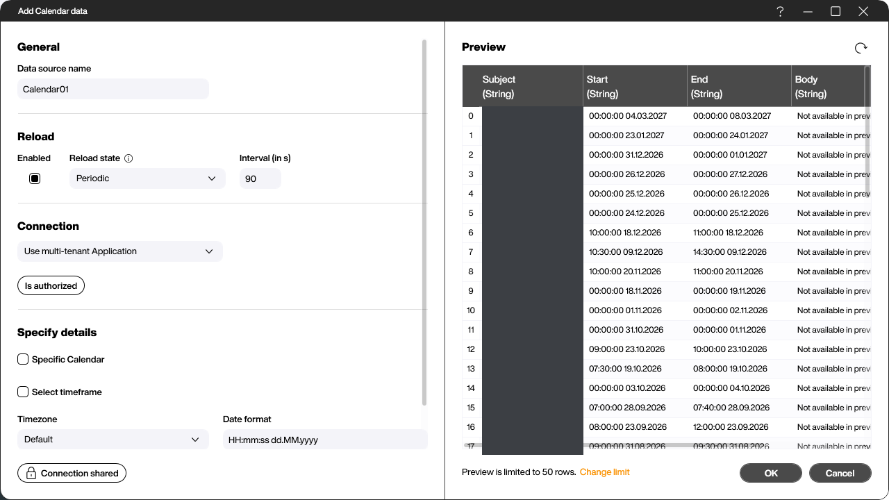 Microsoft Calendar preview