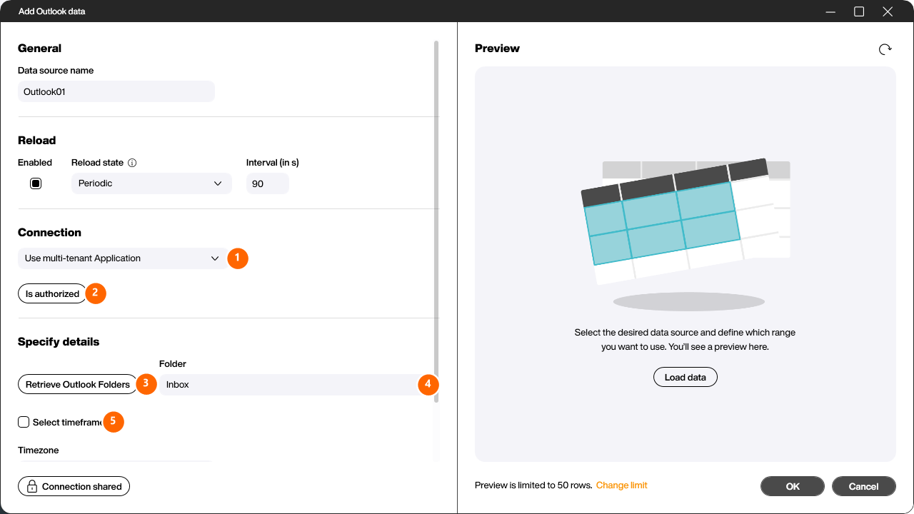 Configure the Office 365 Outlook connection and details