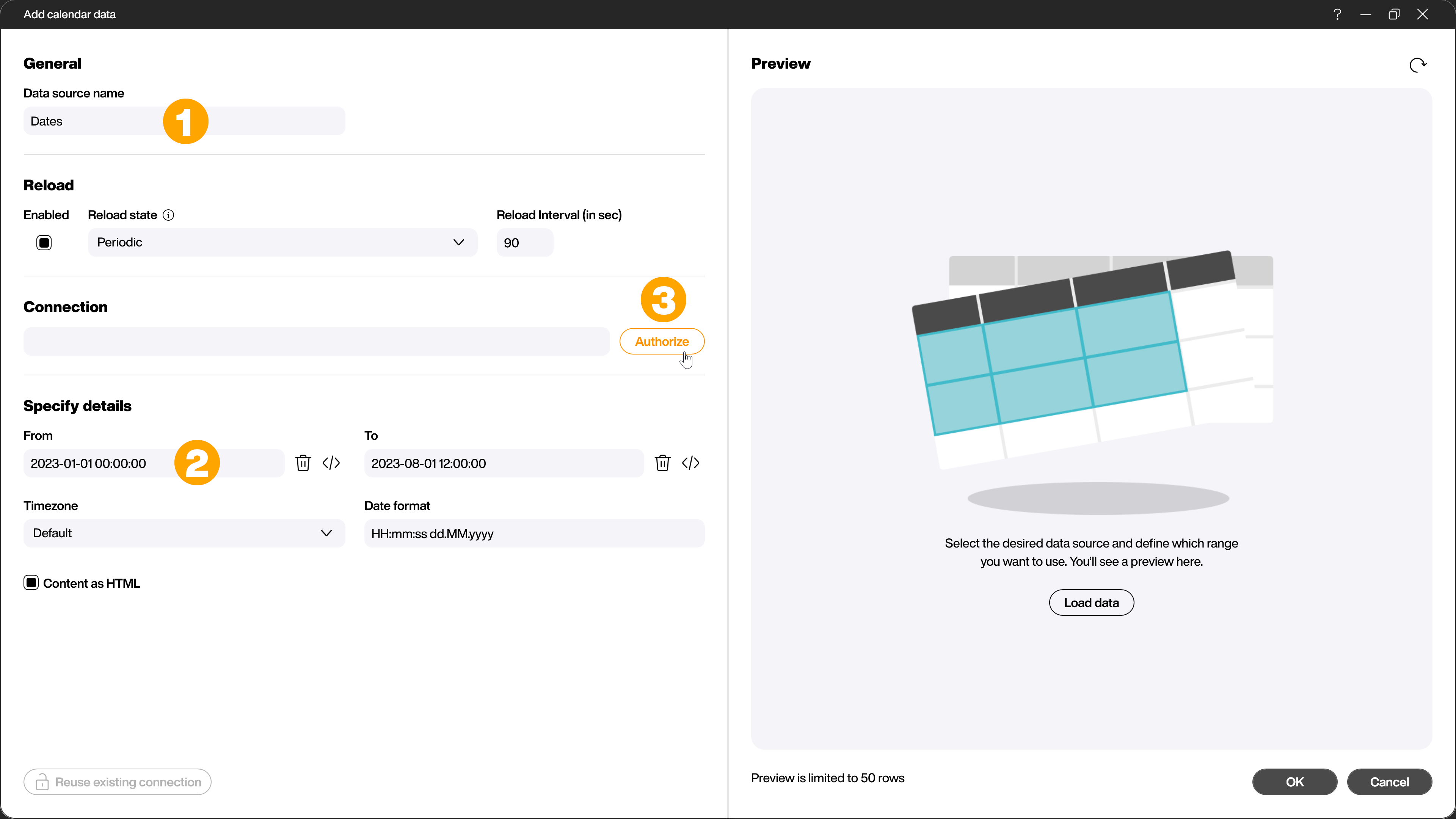 Data Sources Dialog