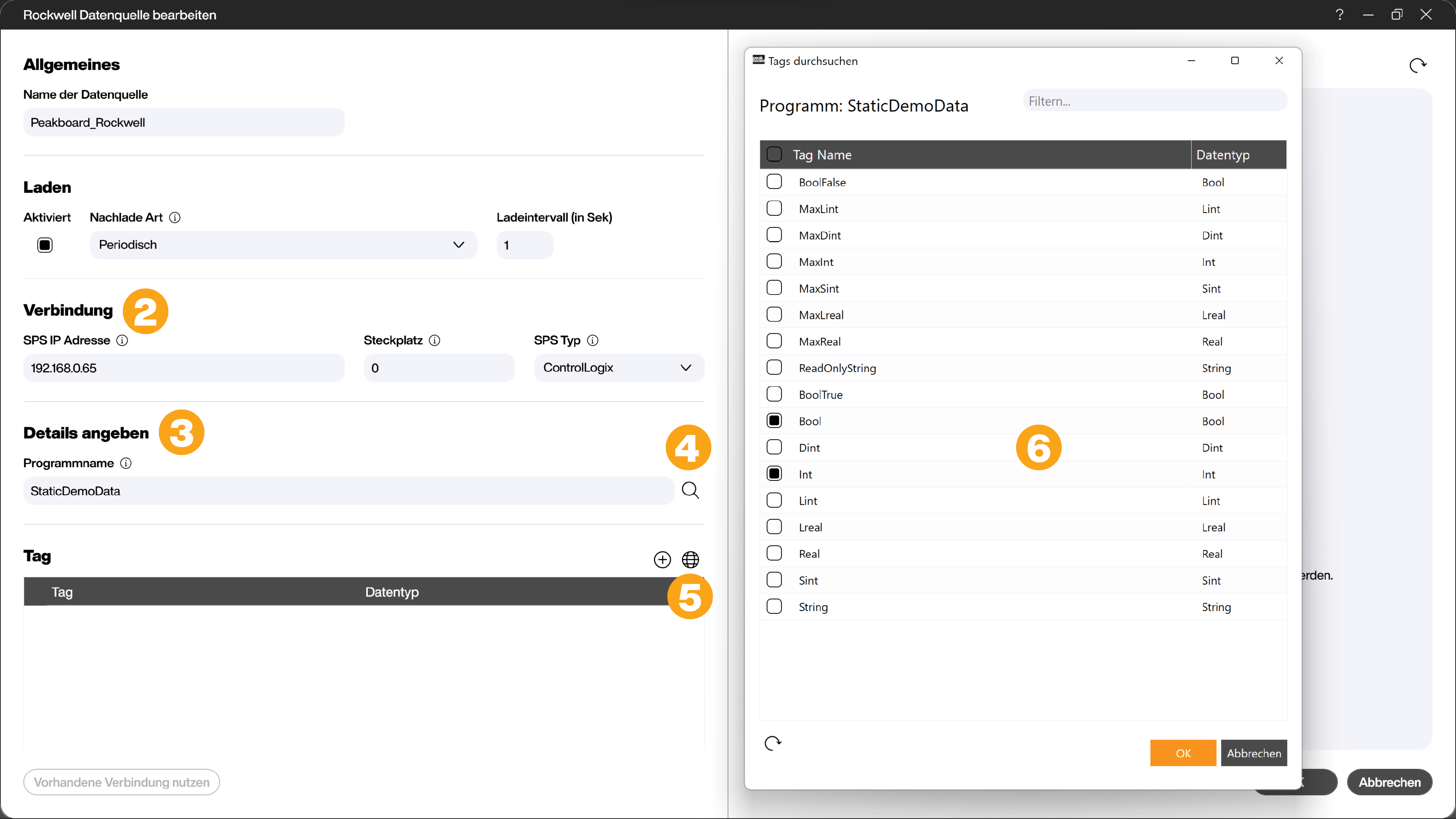 Configure Rockwell data source