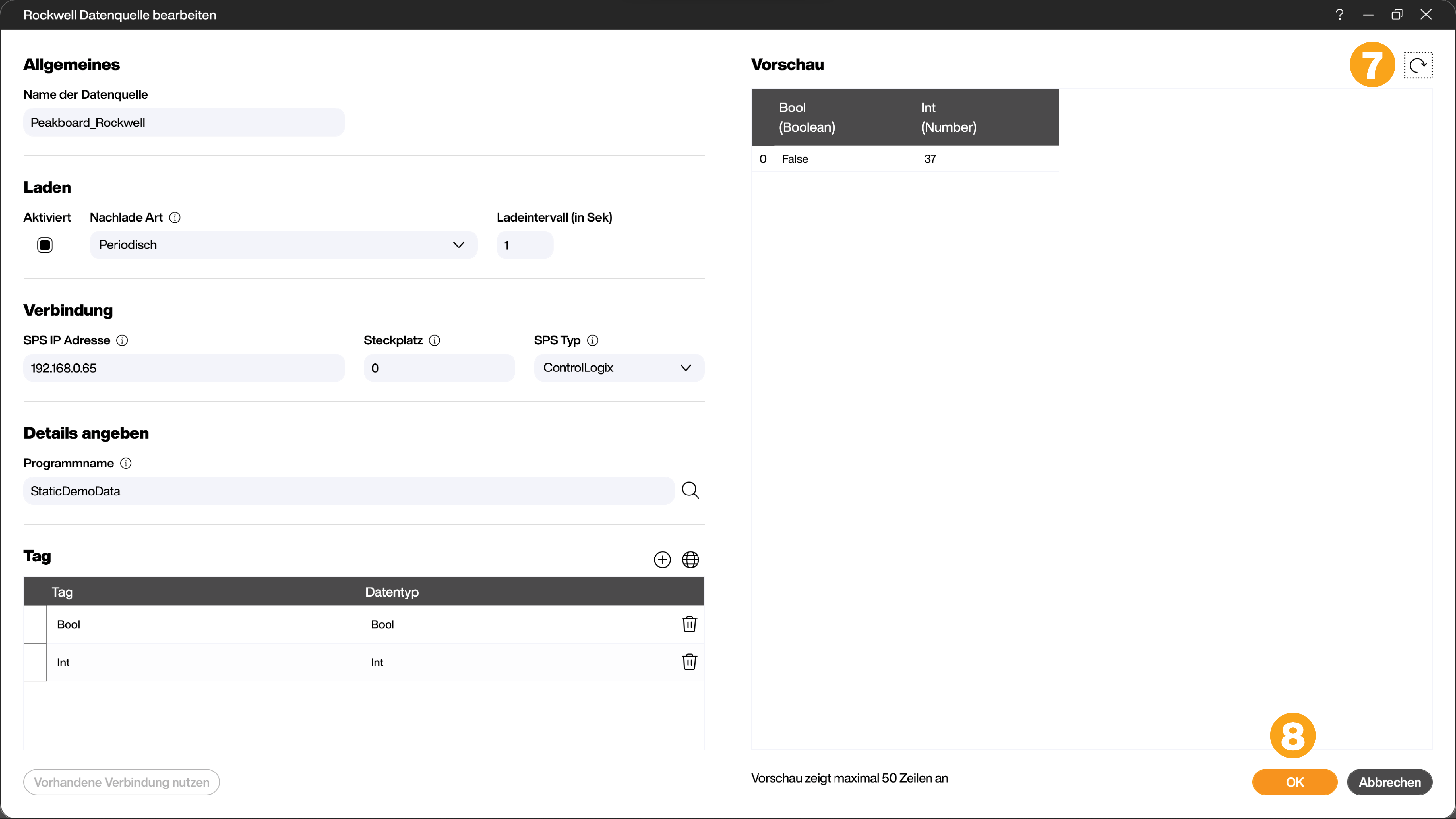 Configure Rockwell data source