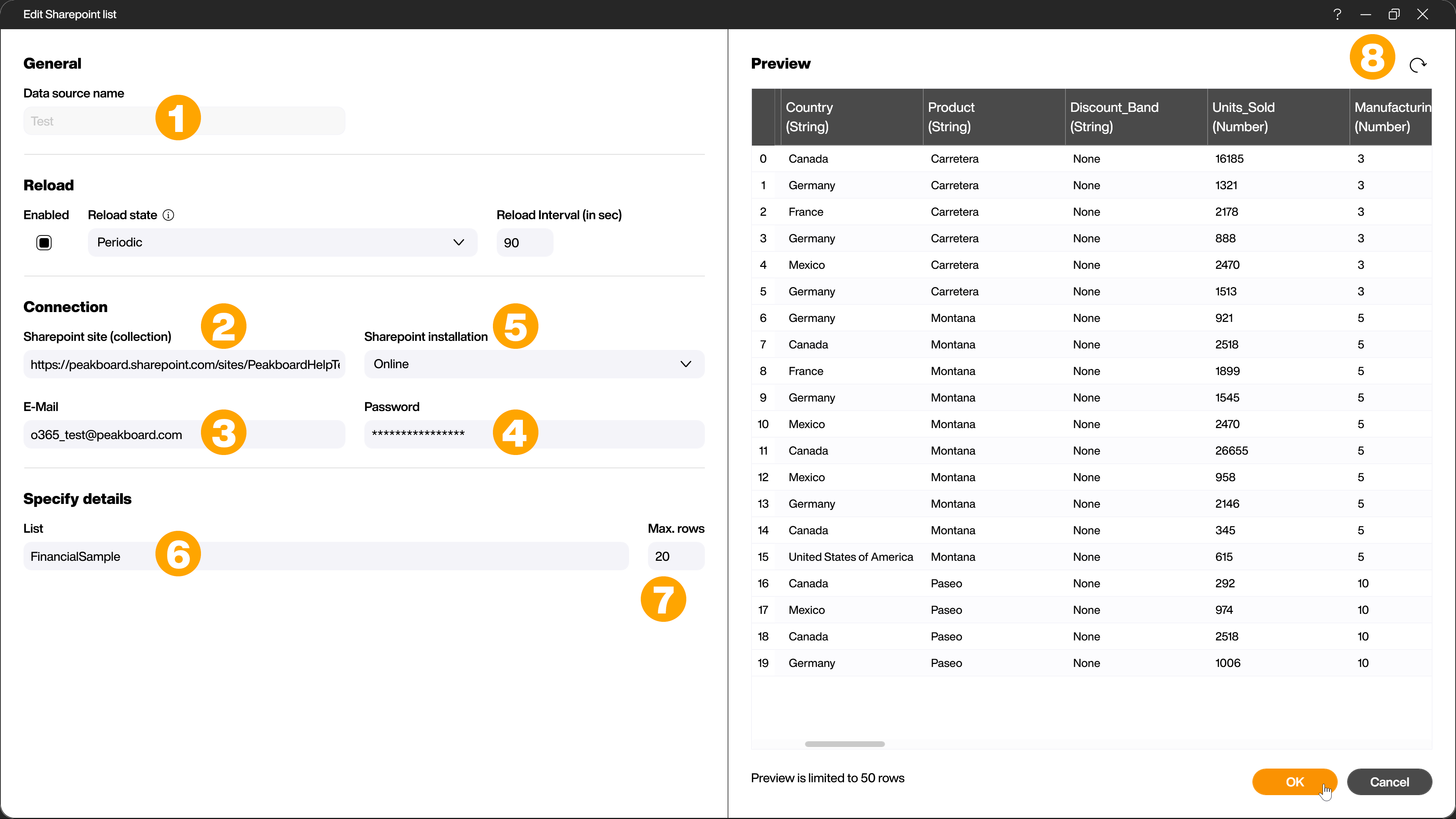 Configure Sharepoint list