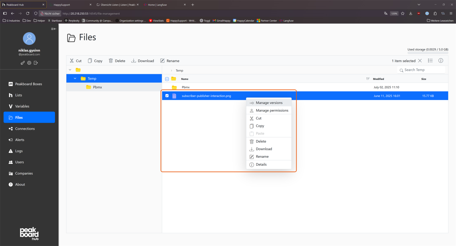 Context menu
