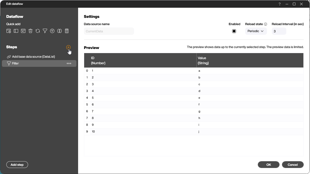 Create Dataflow Step