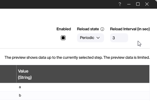 Periodic Reload Interval