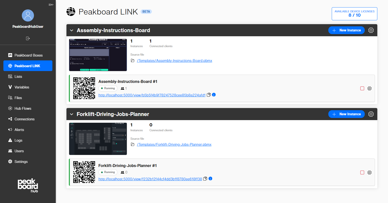 Peakboard LINK